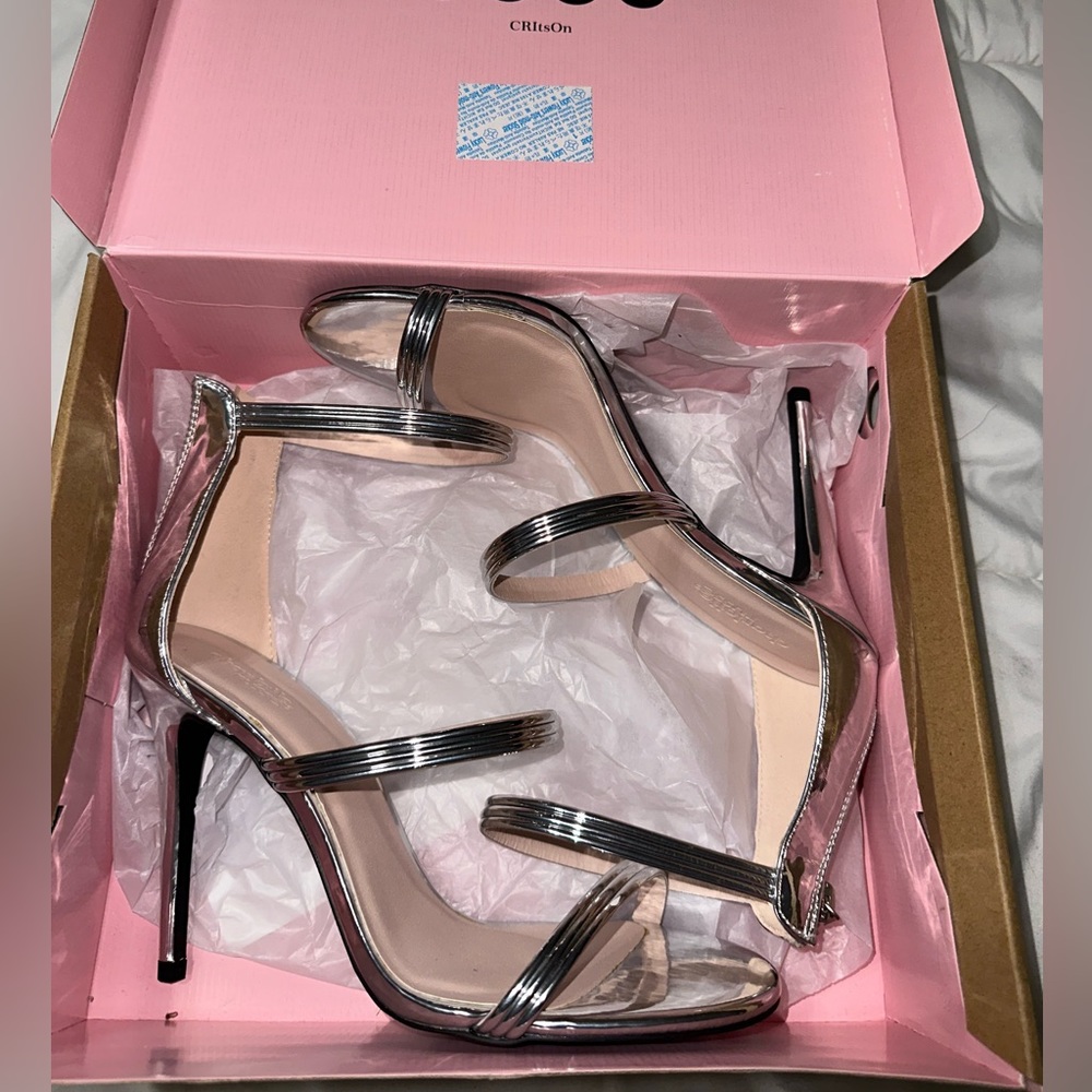 Charlotte Russe Silver High Heels🤍👠